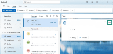 An email in the Outlook app interface is open, and the 3 dots are highlighted.