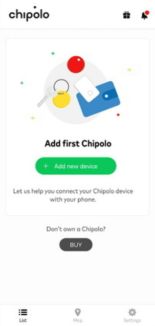 Google Play Store Chipolo Add New Device Page On Android