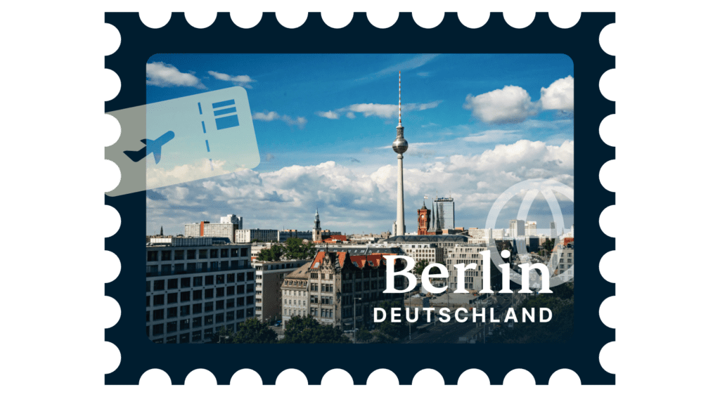Berlin, dargestellt auf einer Briefmarke