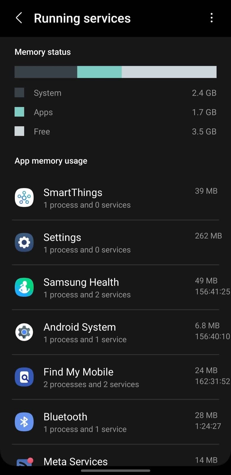 Unbekannte Dienste unter Android in den Entwickleroptionen ausfindig machen
