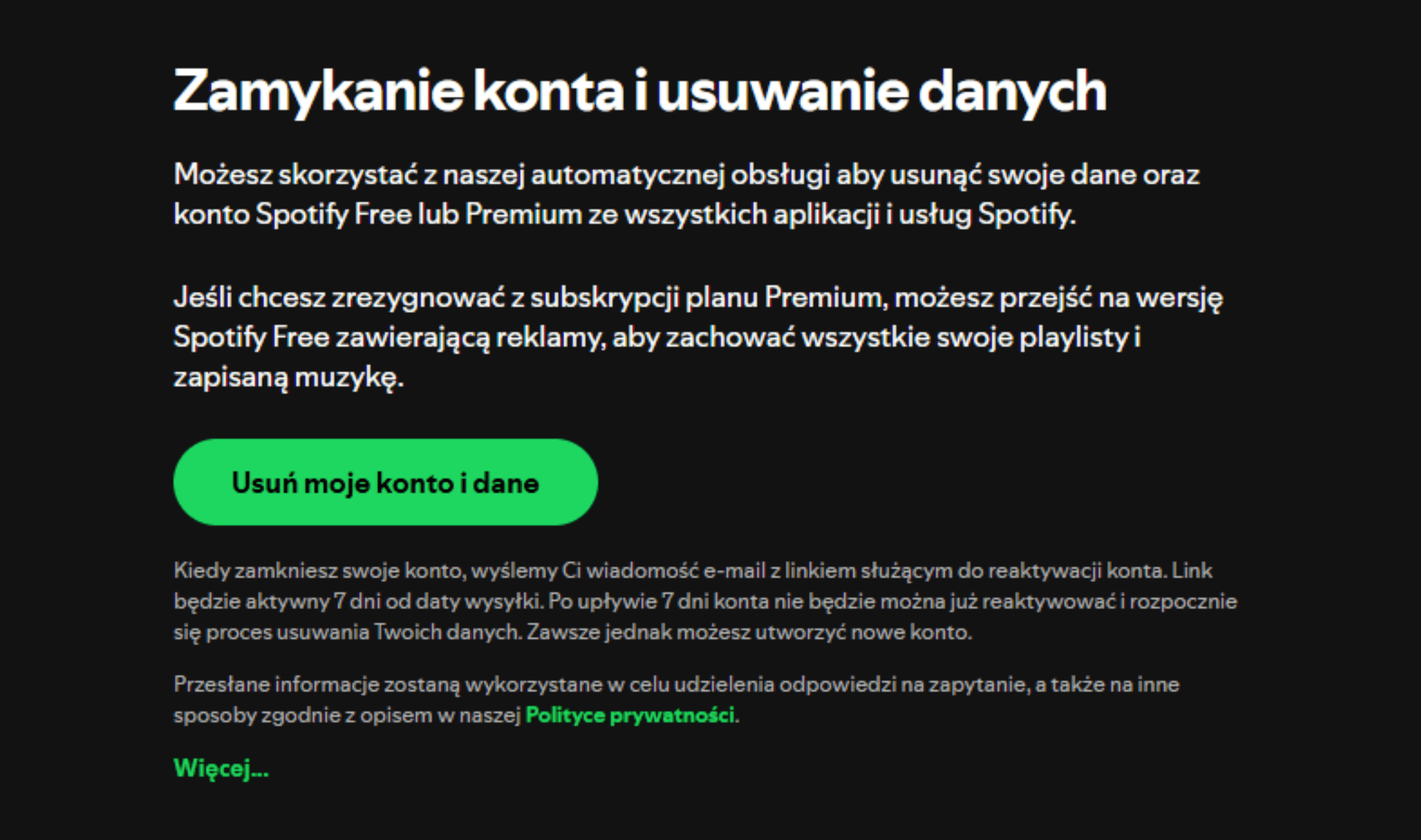 Visit The Account Closure Page Pl