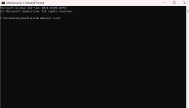 A screenshot of the Windows Command Prompt.