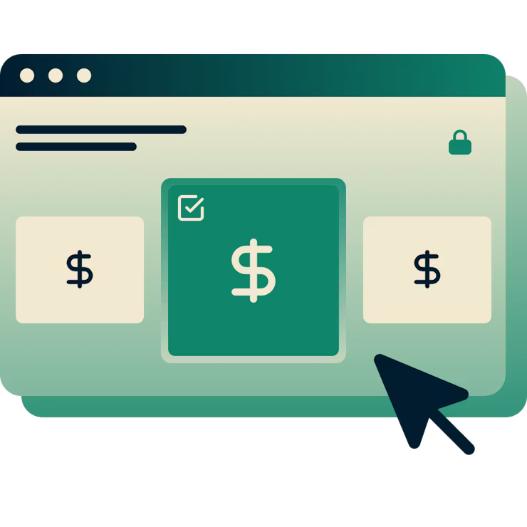 La página de registro muestra tres planes, incluido el plan anual y mensual de ExpressVPN.