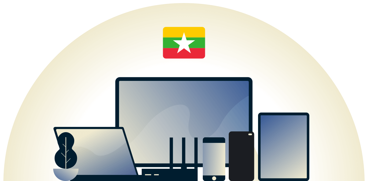 Myanmar VPN skyddar en mängd olika enheter.