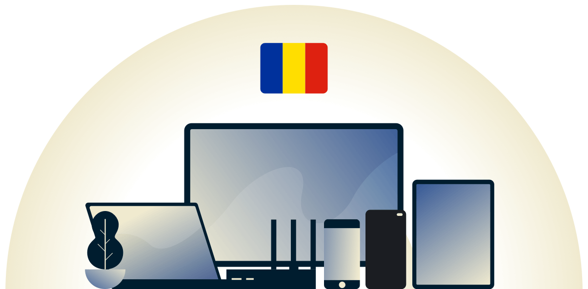 Romania VPN protecting a variety of devices.