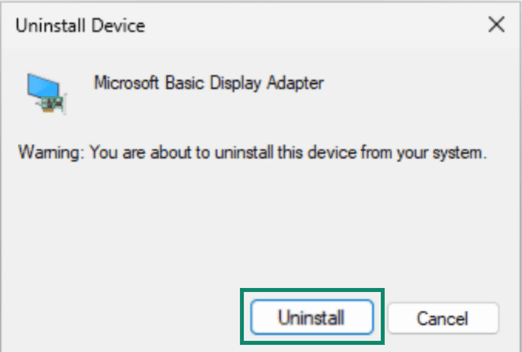 Removing Windows drivers.
