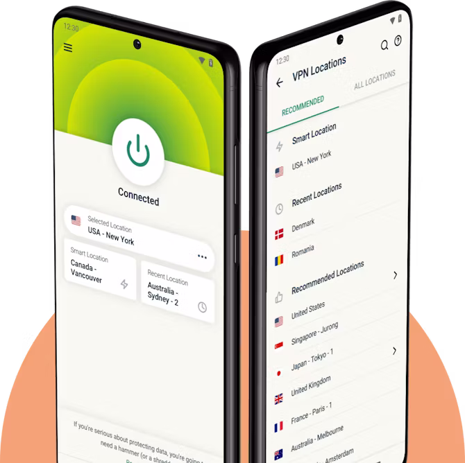 Android smartphones με ExpressVPN