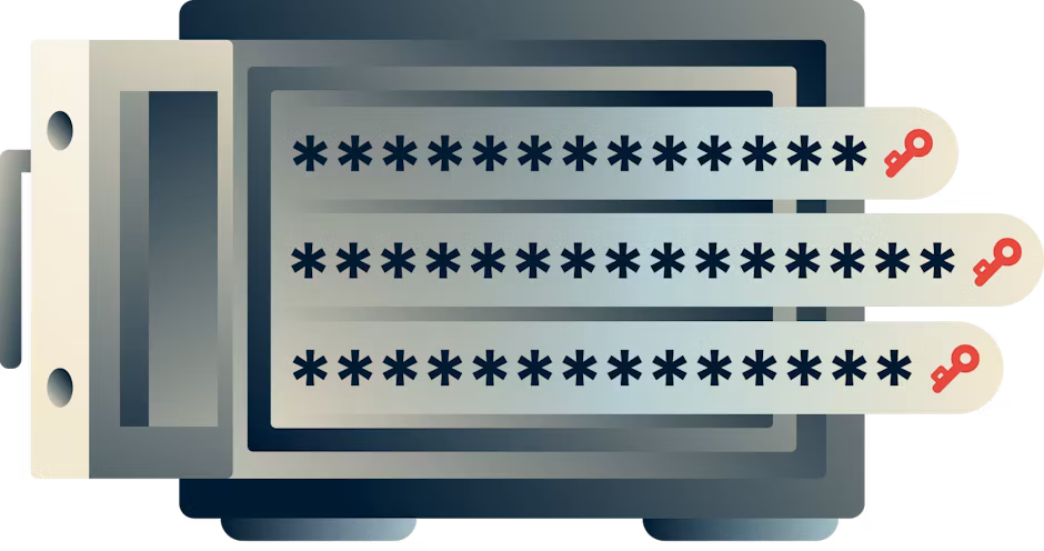 Κανείς εκτός από εσάς δεν μπορεί να δει τους κωδικούς πρόσβασης που είναι αποθηκευμένοι στο ExpressVPN Keys.